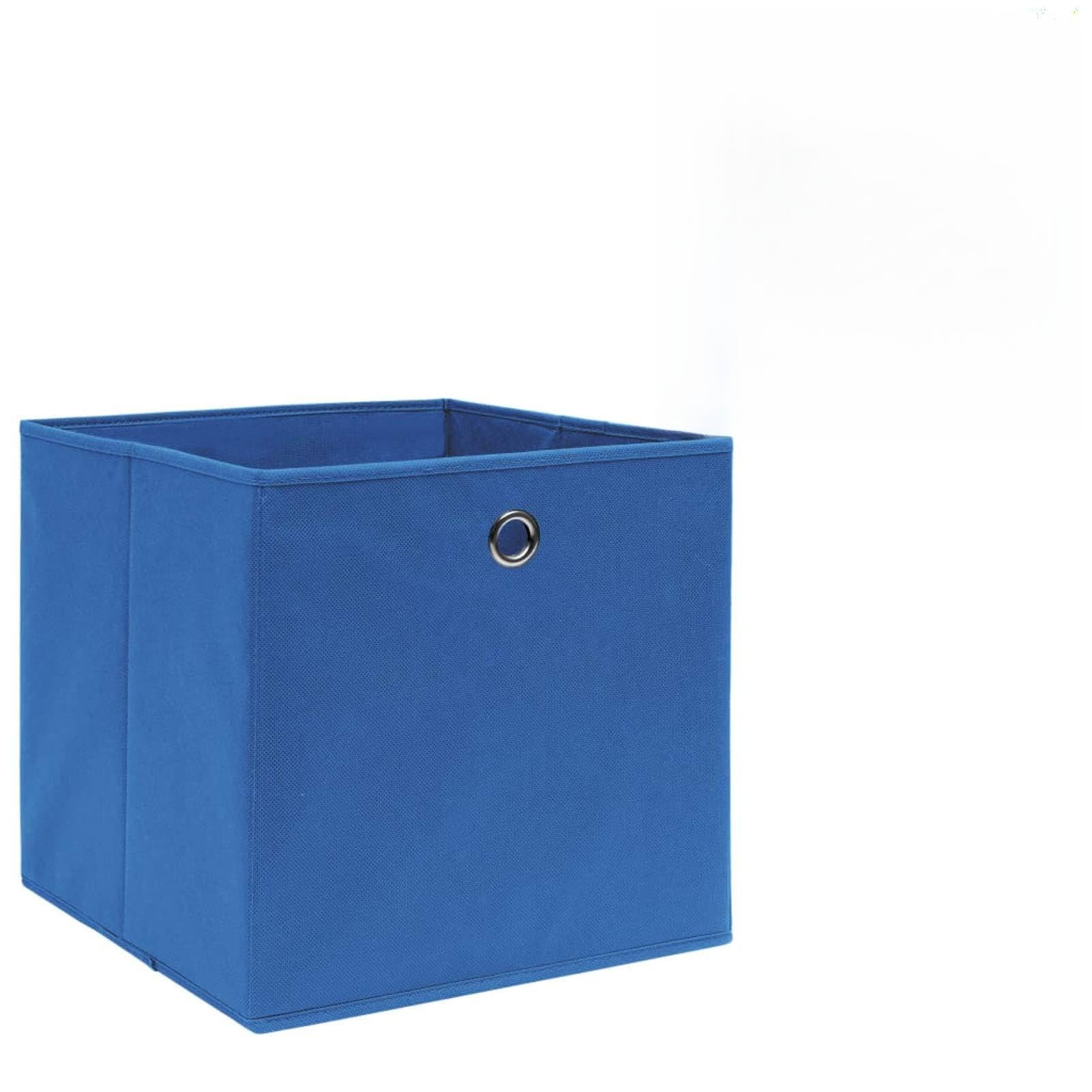 Aufbewahrungsboxen 10 STK Spielzeugkiste, Aufbewahrungskiste, Kleideraufbewahrung, Kleideraufbewahrung & Organisation, Vliesstoff 28x28x28 cm Blau