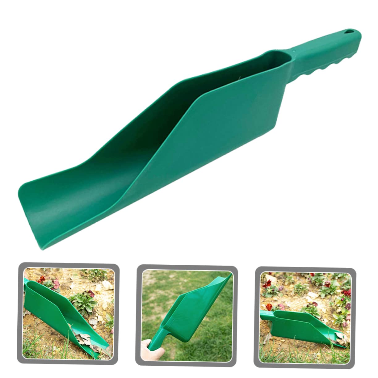Juego De 3 Cucharas/palas Para Limpiar Agua Y Suciedad - Ideal Para Alcantarillas, Canalones, Estiércol Y Limpieza General, Color Gris