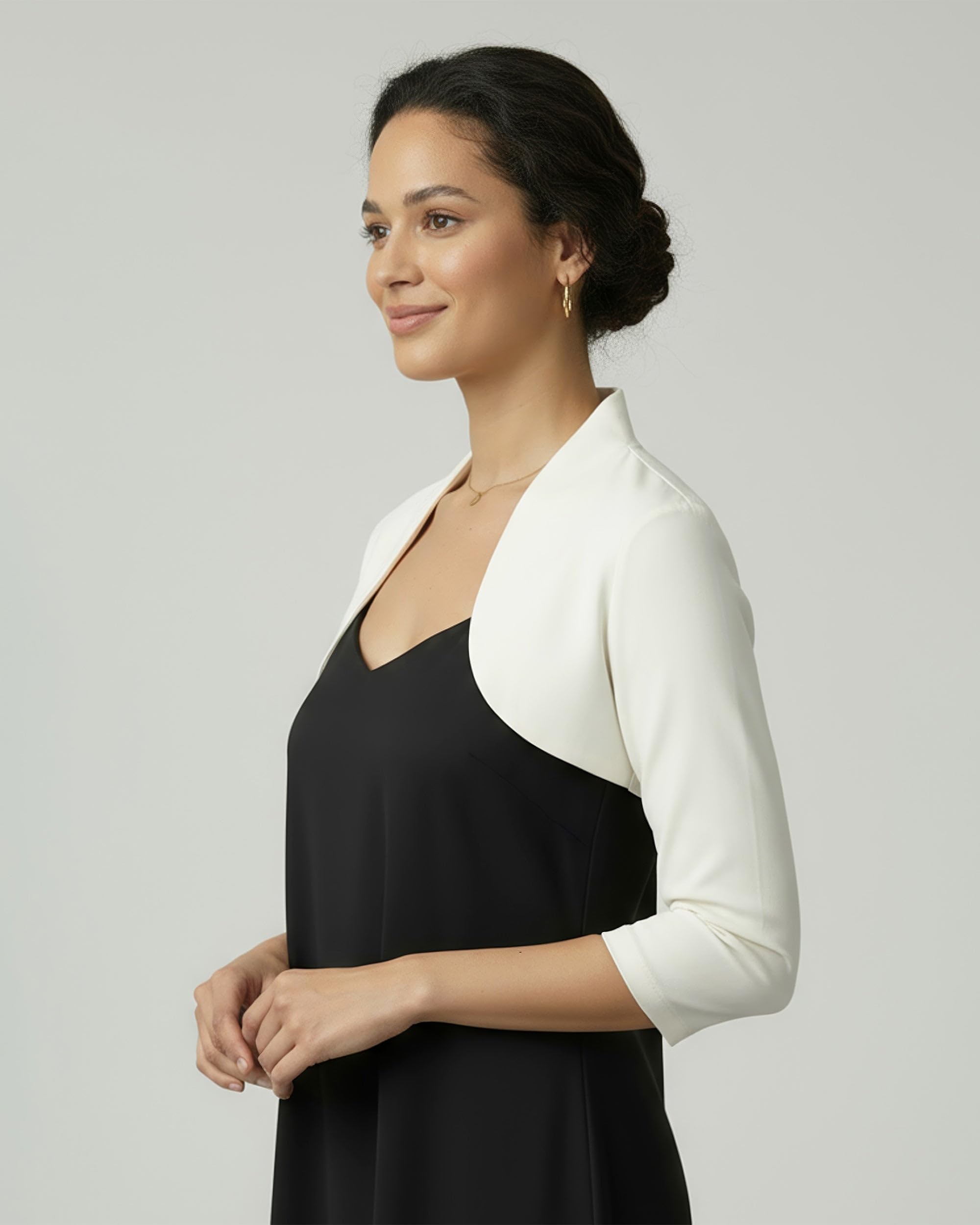 Bolerose Adaptés Bolero à Manches 3/4