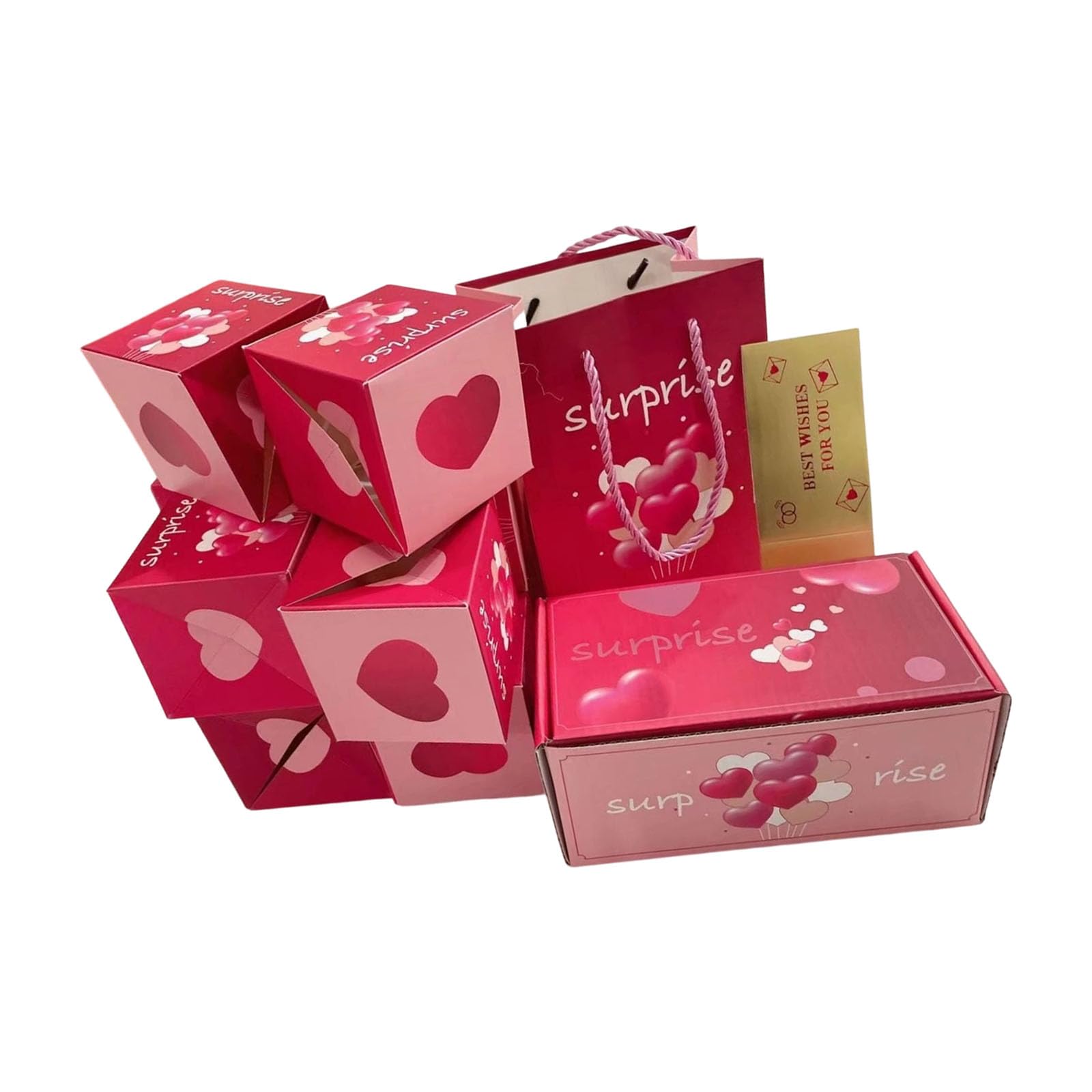 hogtnd Pack of 18 Festival Surprise Popup Cases Ideal for Valentines Day Birthday Celebration Feature Option Festival Decors