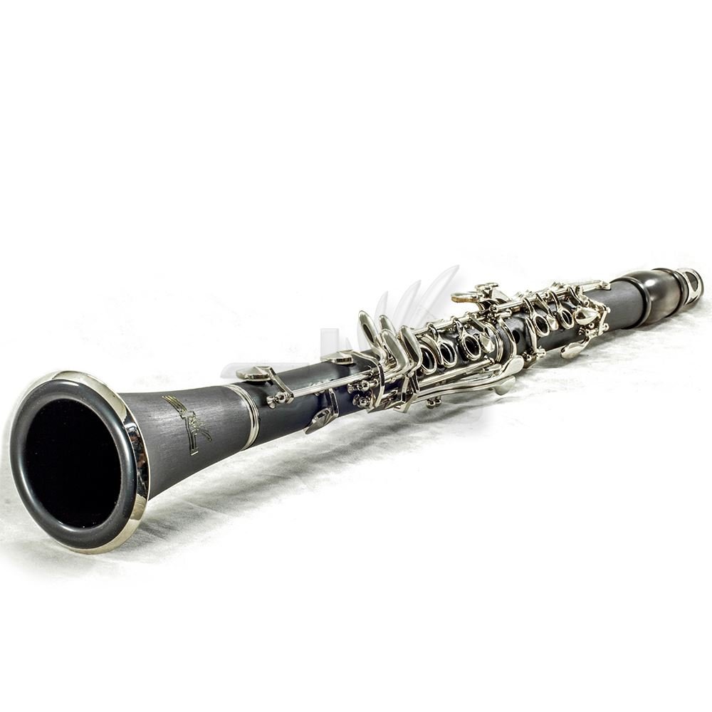 SKY Ebonite Bb Clarinet Ebony Neck with Case, Mouthpiece, 11 Reeds, Care kit and more