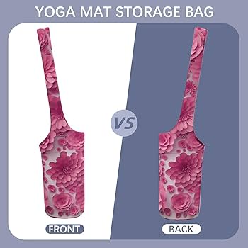 Amazon | ヨガマットバッグ 紫の花 美しい 手作り レディース