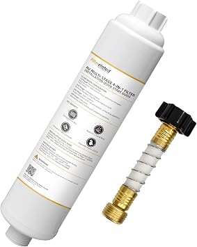 Filterelated RV Inline Water Filter,6-Stage KDF Carbon PP,Camper Boat
