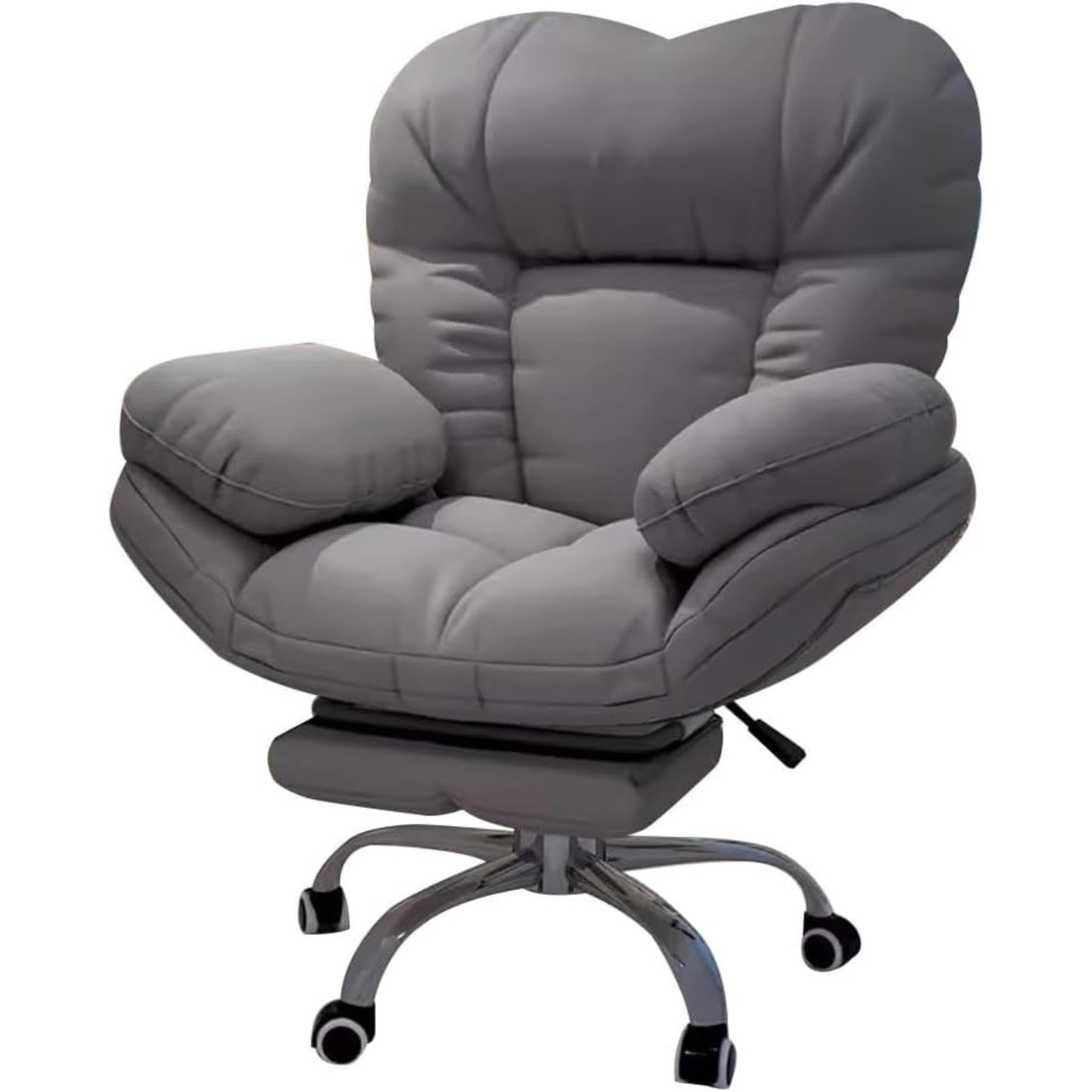 IvyLoutish Modern Gaming Office Chair, Adjustable Height Recliner with Armrests, 2 Reclining Positions, for Gaming, Reading, Dining & Home Use