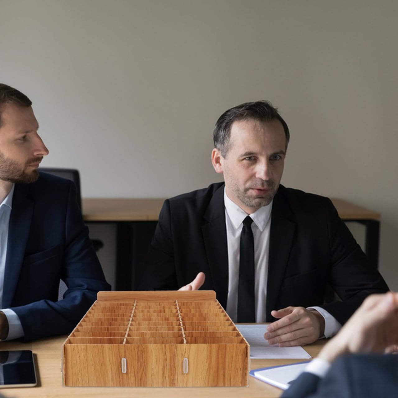 Operitacx 30 Fächer Handy Aufbewahrung für Schule, Handy-Garage, Handy Aufbewahrungstasche für das Klassenzimmer, Holz Aufbewahrungsbox, Telefon Rechner Halter für Klassenzimmer, Büro, Schule