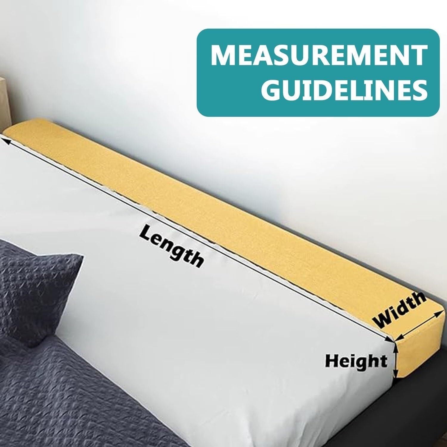 ベッド ヘッドボード 隙間埋め ロング マットレスエクステンダー キングサイズベッド用 ツイン～フル クイーン/壁 ヘッドボードクッションベッドギャップ充填素材、ツイン/ダブルベッドに最適