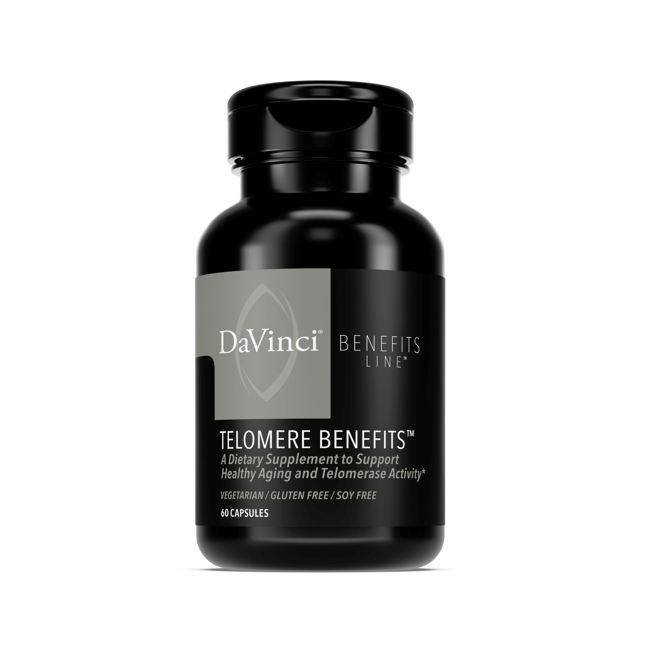 DAVINCI Labs Telomere Benefits, 60 Vegetable Capsules