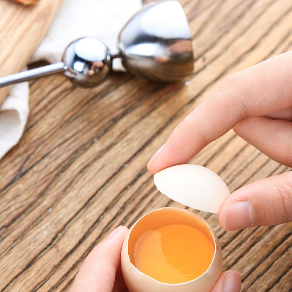 Coupe-oeuf En Inox - Pour Oeufs Durs Et Mous, Design Ergonomique, Ouverture Facile