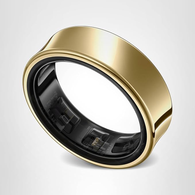 SAMSUNG Galaxy Ring, AI Smart Ring, Size First w/Sizing Kit, No App Subscription, Fitness Monitor, Sleep Tracker, Up to 7-Day Battery, Size 5, Titanium Gold [US Version, 1Yr Manufacturer Warranty]
