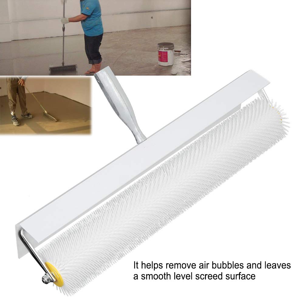 Ausla Rodillo de Ventilación con Púas de 500 mm, Protector contra Salpicaduras, Clavos de 21 mm, Herramienta para Regla Niveladora y Mortero Autonivelante