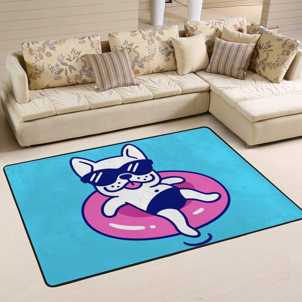 Tapis de sol bouledogue français pour égayer votre chambre et décorer la maison