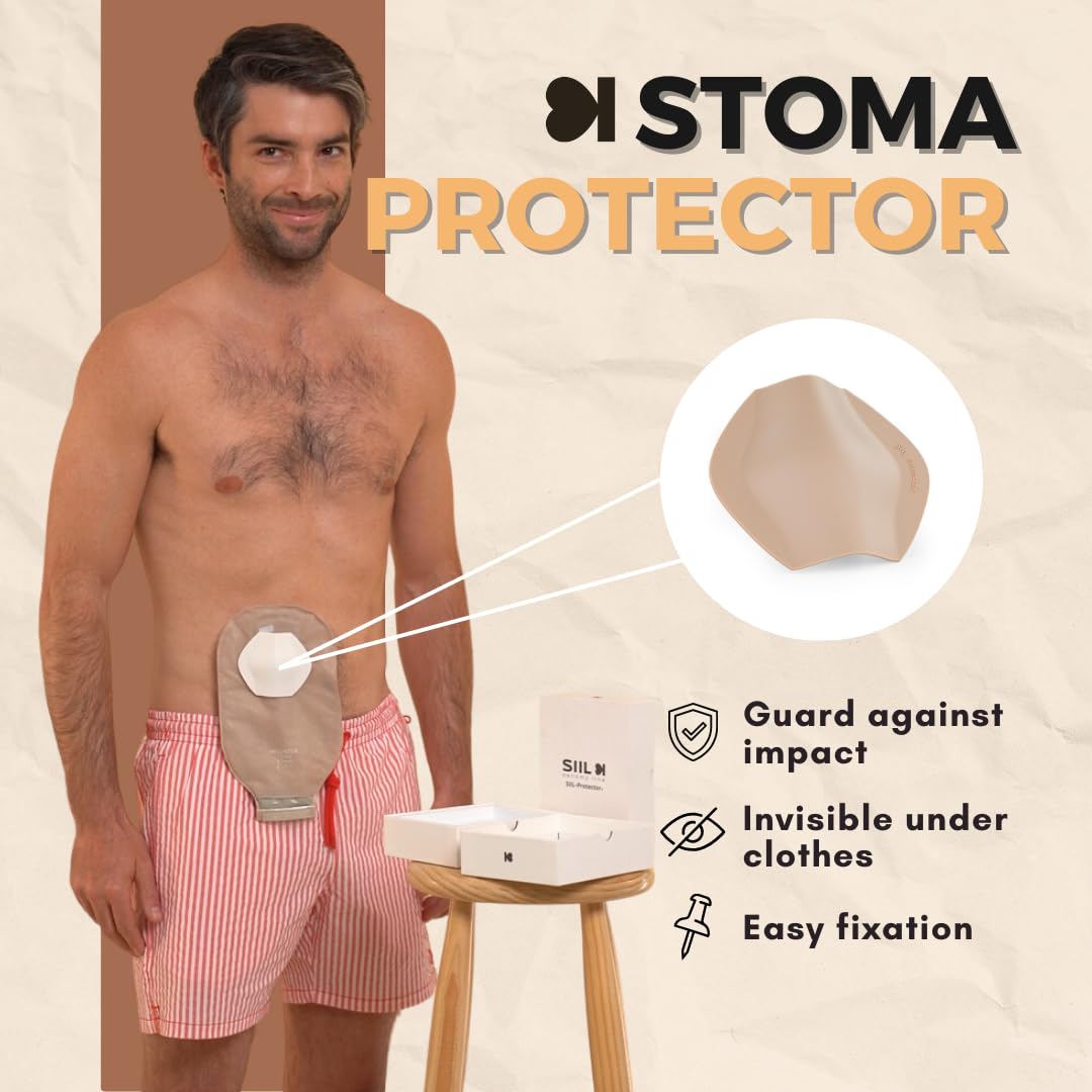 Cinturón para ostomía para hombres + protector de estoma | Fundas para bolsa de ostomía y colostomía para deporte | Cinturón para ileostomía discreto | Funda para bolsa de ostomía | Envoltura para