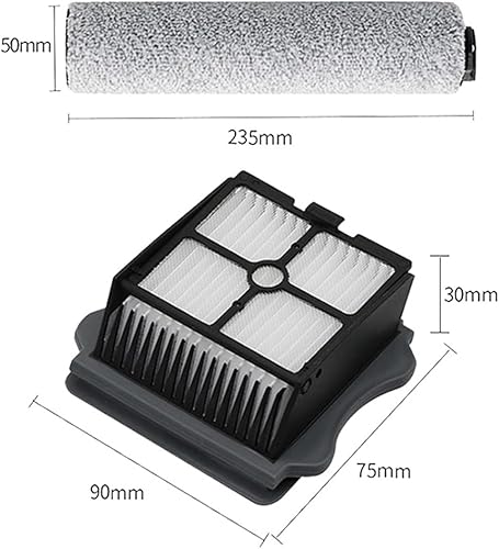 Miniatura 3 de Accesorios para aspiradora, ruedas de filtro de cepillo de rodillo, tanque de agua, compatible con Tineco Floor One S3 Breeze, compatible con IFloor