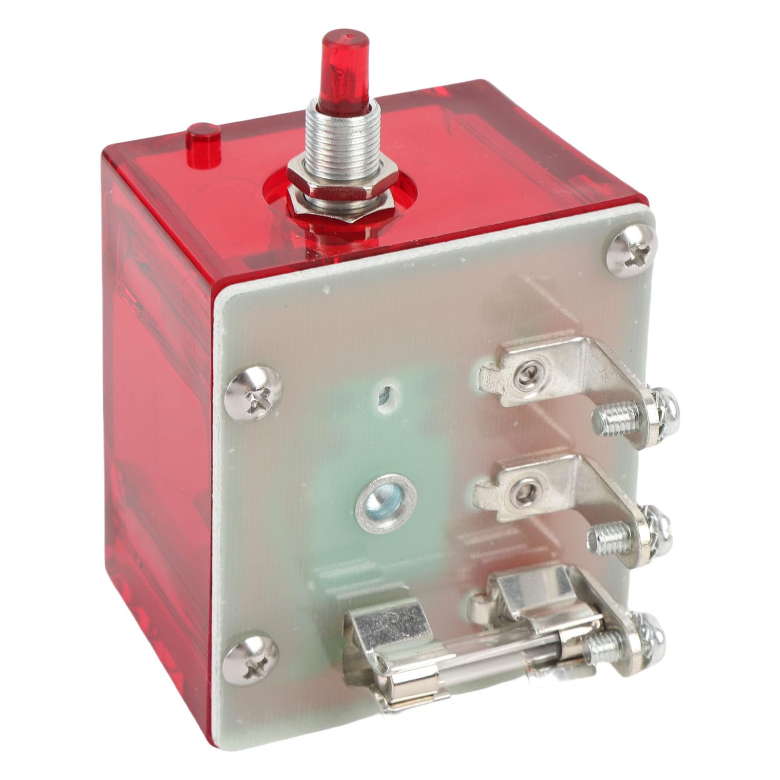 Dilwe 117 Interruptor Magnético Botón Pulsador Interruptor Magnético 25700071 Pestillo de Encendido Caja Resistente a la Intemperie Reinicio Manual para Apagado del Motor del Generador Panel Murphy