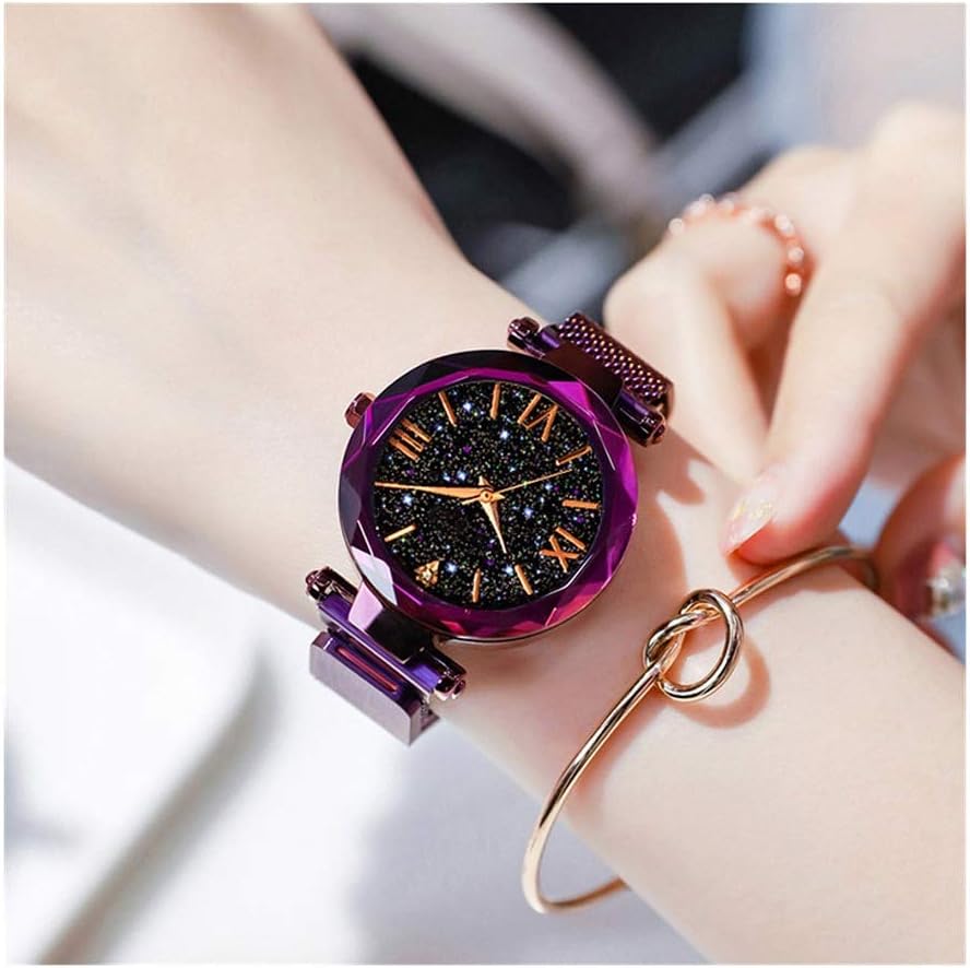 Hasayo Woman Watches Rose Gold Watch Women Quartz Waterproof Women's Wristwatch Ladies Girls Watches Clock (Color : B)