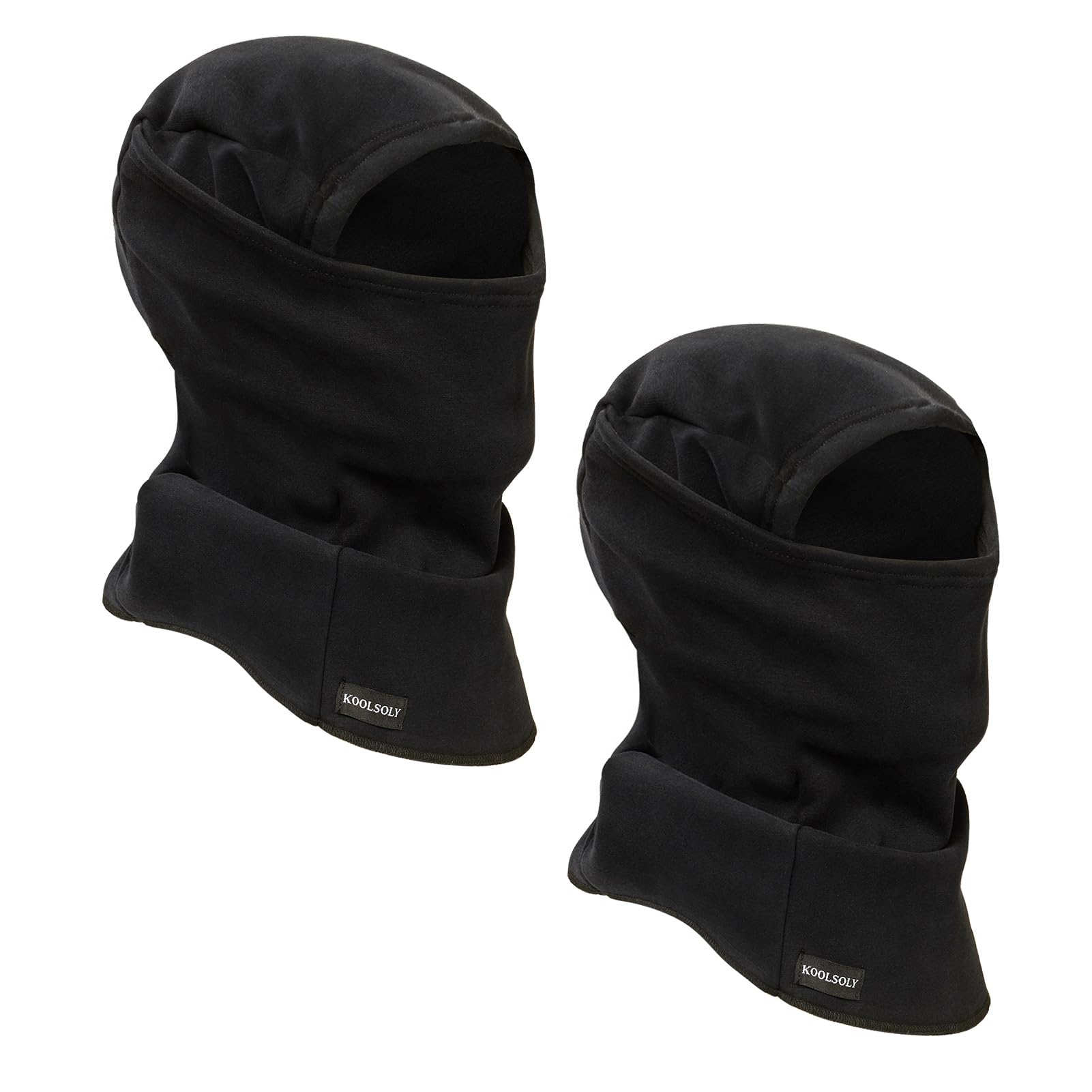 KOOLSOLY Ski Mask Balaclava Cold Weather Warm and Fleece Face Mask Neck Warmer Full Face Mask for Men
