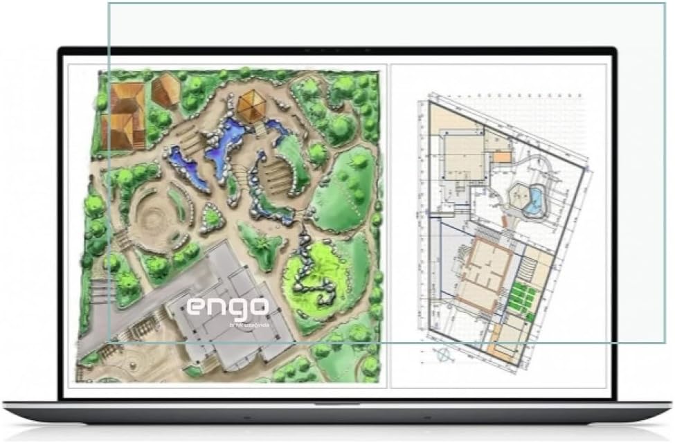 Engo Dell Precision 17 inç ile Uyumlu Ekran Koruyucu Nano 16:10
