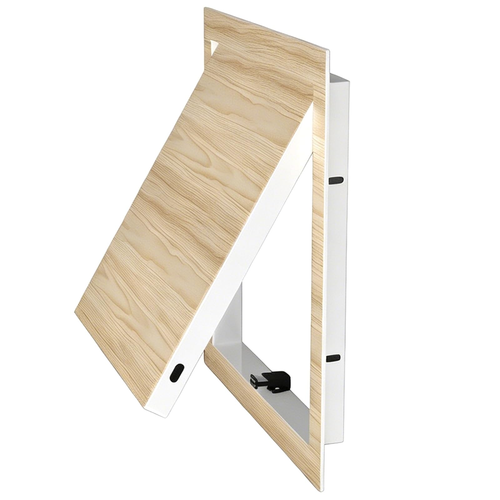 Aluminum Drywall Access Panel, Flush Mount Wall Access Door with Magnetic Closure for Plumbing, HVAC and Electrical Maintenance, Multiple Wood Finishes(Beige,50x50cm/20x20in)