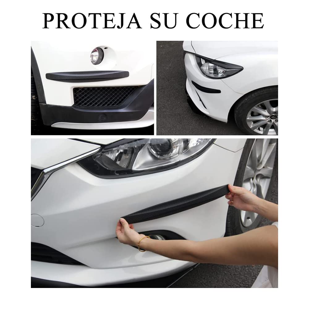 Voarge - Set di 4 strisce protettive universali per auto, colore: nero