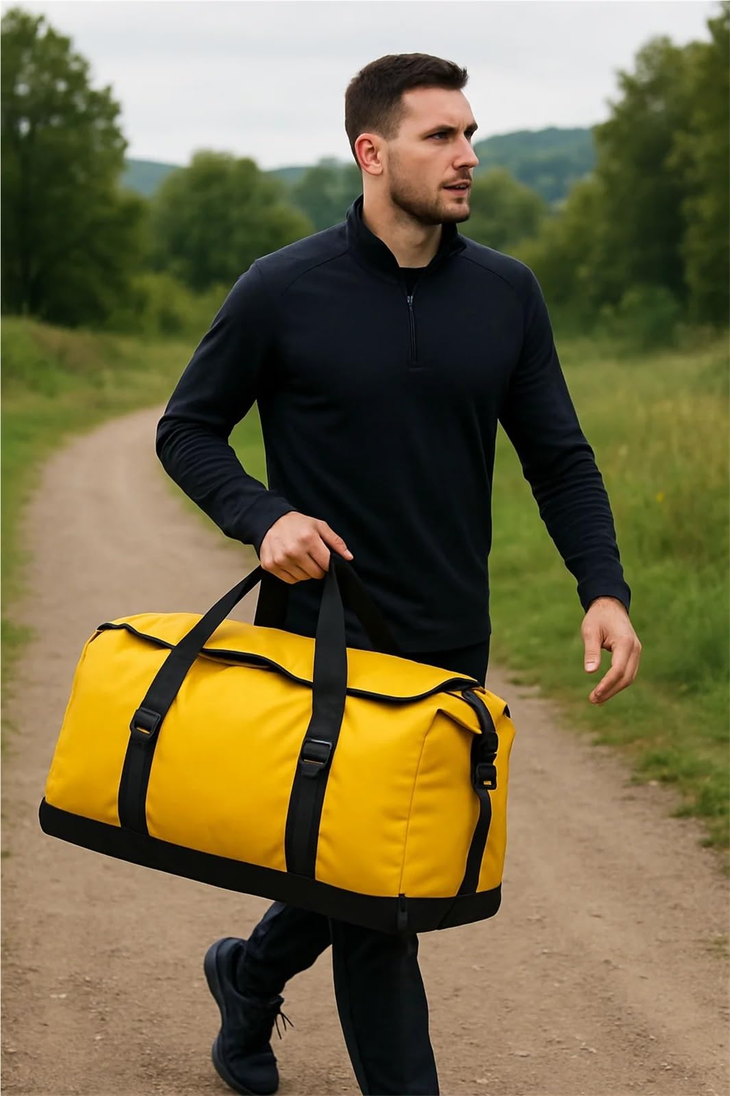 Dry Bag 80L Outdoor Wasserdicht Duffle Reise Dry Duffel Bag Heavy Duty Tasche mit Riemen und Griffen for Rafting, Boot