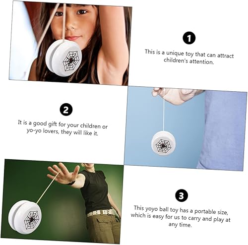 Miniatura 7 de ERINGOGO 10 Pcs Wooden Yo-yo Vintage Wooden Yoyo Kids Yoyo Beginner Yoyo Ball Yoyo Professional Cartoon Yoyo Toy Yoyo for Kids Beginners Metal Yoyo