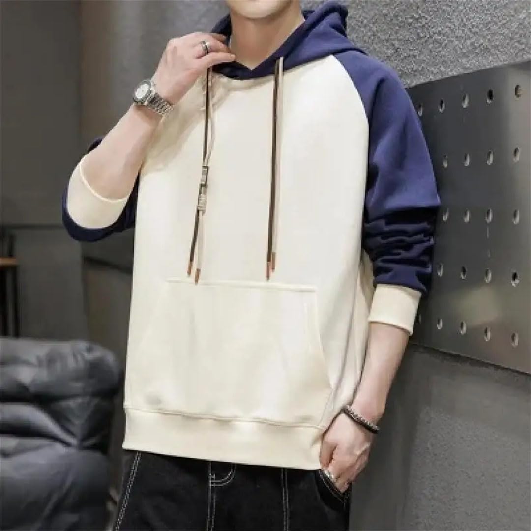 Felpe con cappuccio da uomo patchwork abbigliamento moda hip hop felpe con cappuccio pullover top con cappuccio