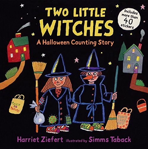 Two Little Witches: A Halloween Counting Story Sticker Book Two Little Witches: A Halloween Counting Story Sticker Book