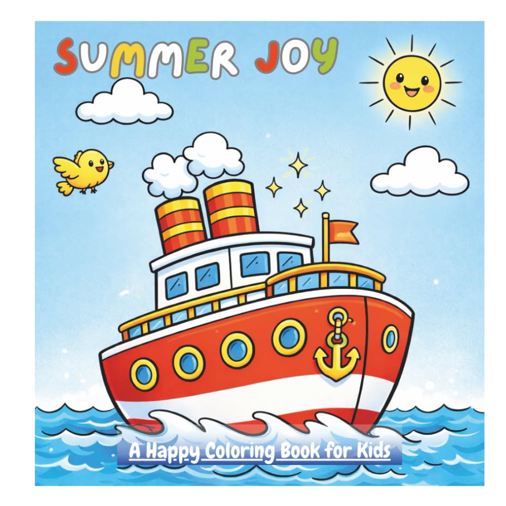 Summer Joy: A Happy Coloring Book for Kids
