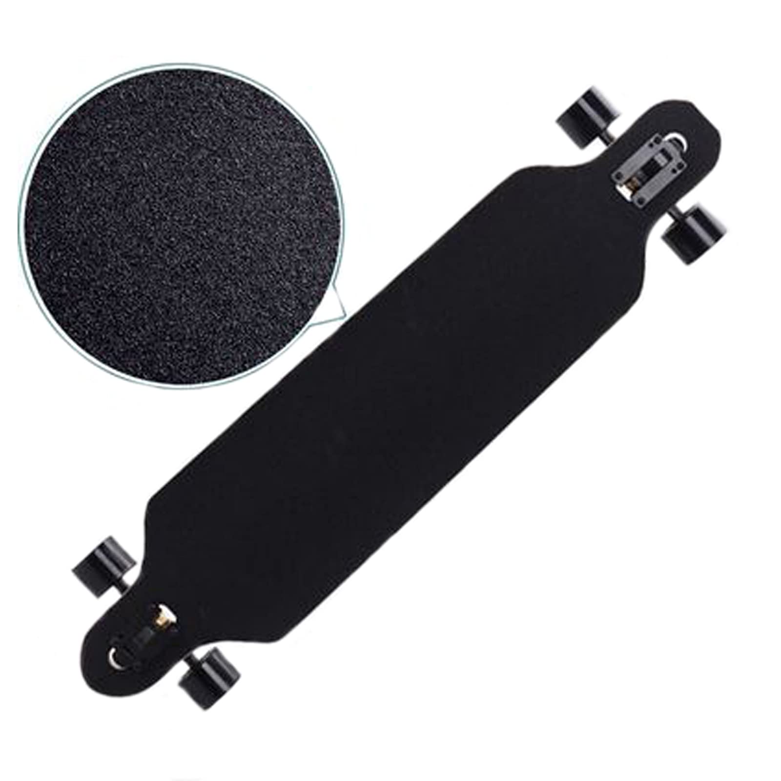 Papier de Verre Grainé Antidérapant Ruban de Skateboard Noir 81x21 cm Professionnel