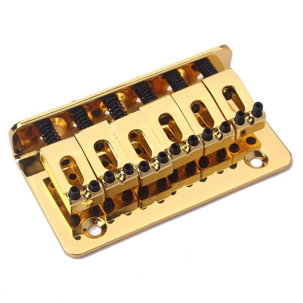 3 zestaw gitarowy stały mostek ze śrubami i kluczem dla dzieci solidna metalowa część zamienna 73 mm siodełko końcówka instrument elektryczny złoty