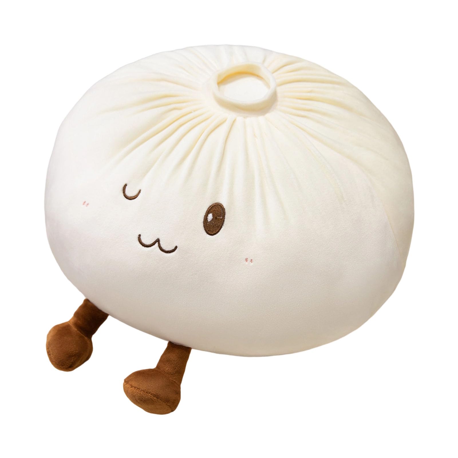 Tsophreniq Appealing Bread Themed Plush Cushion Comfortable for Sitting Lying and Decorating 28cm Diameter Versatile Plush Pillow