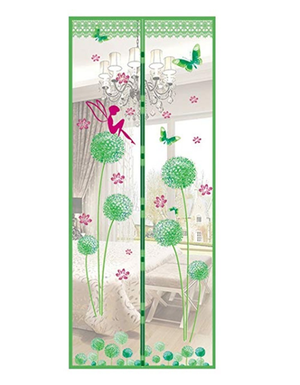 Magnetic Screen Door-Self Sealing, Mesh Screen Door With Heavy Duty Mesh Curtain, Pet And Kid Friendly, Fits Doors Up To 39 X 83-Inch - View #3