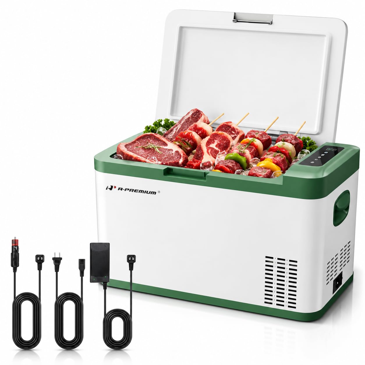 A-Premium MK25 0.9 cu ft Compact Freezer Green