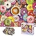 Klassische Puzzle 1000 Teile Puzzles für Erwachsene und Kinder (Donuts und Kaffee)