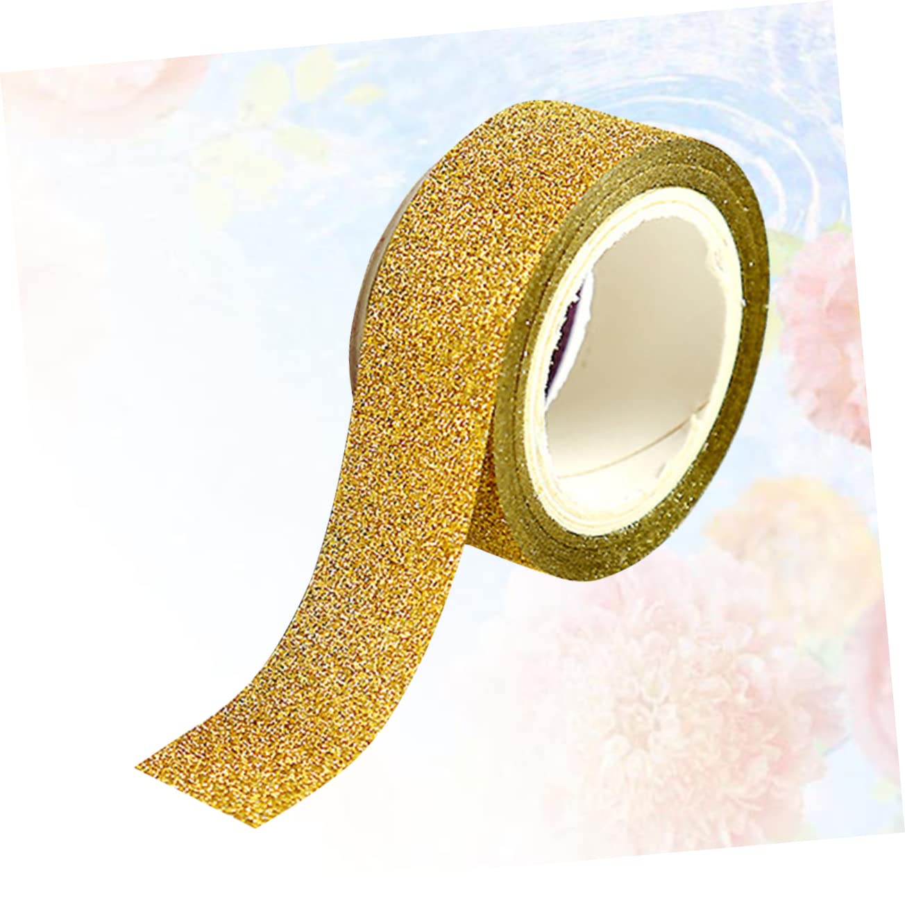 DOITOOL Ruban Adhésif Décoratif Pailleté Papier Masking Tape Autocollants Diy Doré pour Bricolage Scrapbooking et Décoration de Carnets