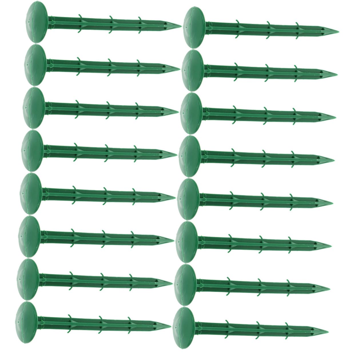 Piquets de Sol en Plastique Verts 150 Pièces pour Jardinage Extérieur