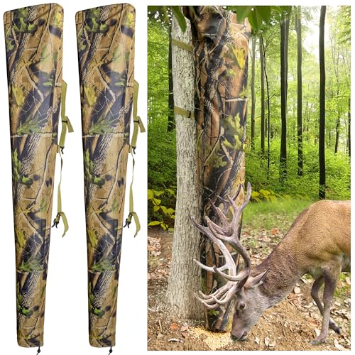 Adnee 1 Pcs Adjustable Camo Deer Bag Feeders-100 lb Tree Hugger Gravity Deer Feeder with Adjustable Strap-Waterproof Deer Feeder Bag for for Hunting