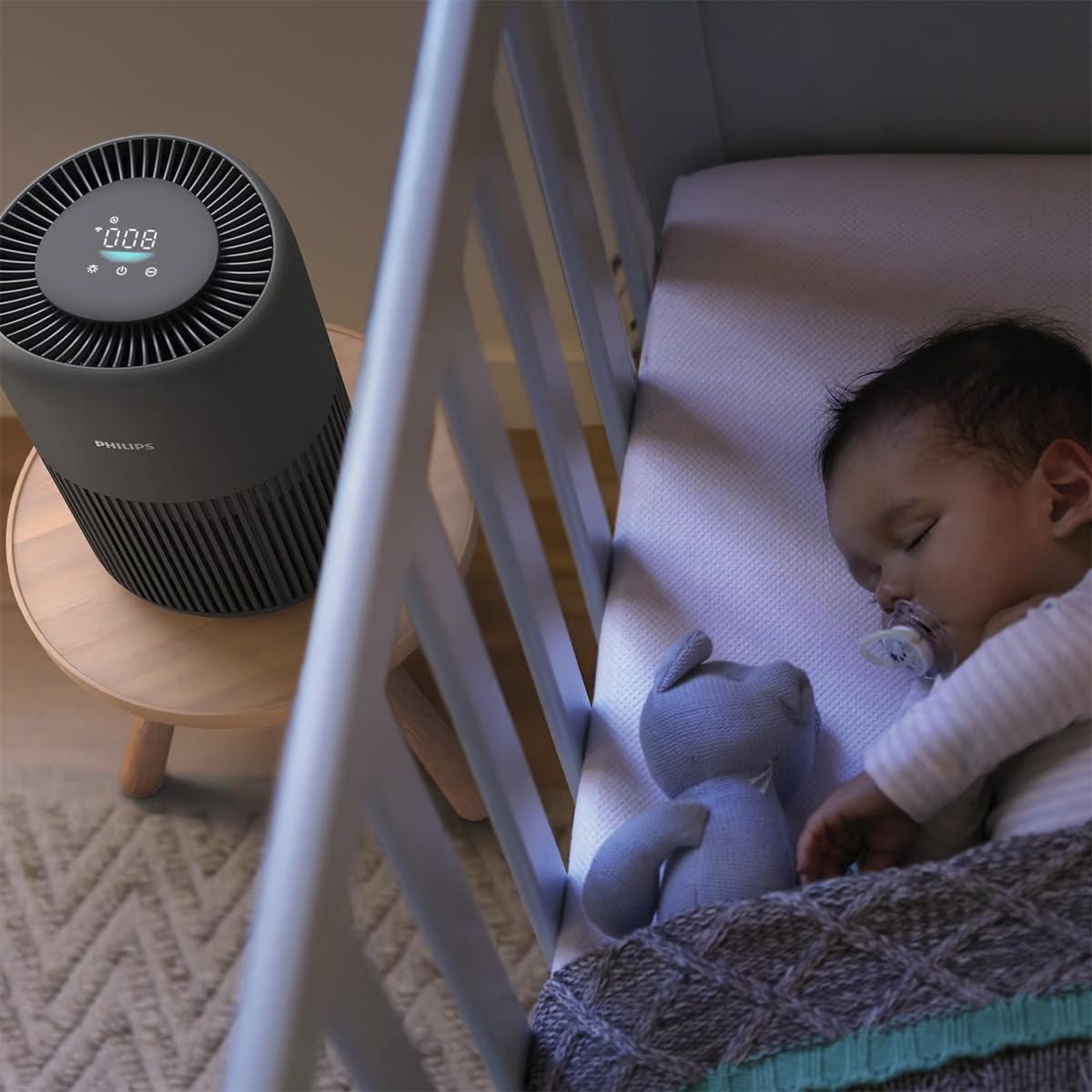 Philips Luftreiniger 900 Serie, HEPA NanoProtect + Aktivkohlefilter, CADR 250m³/h für 65m² Allergiker, leise, intelligent und energieeffizient (AC0951/13)