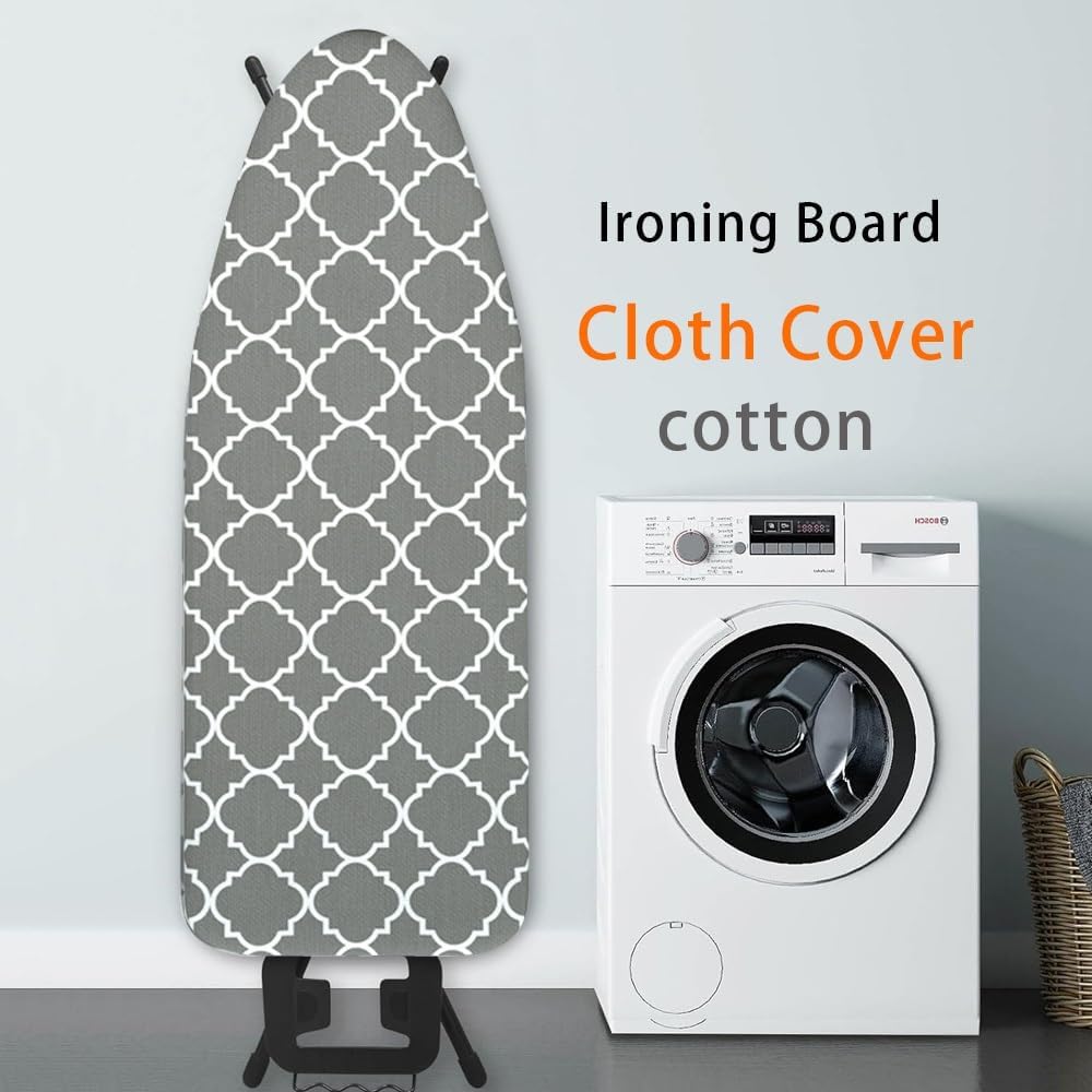Cover for Ironing Cotton Board Ironing Board Cover 12x36in 13x39in 13x43in Padded Iron Covers Replacement Ironing Board Cover and Pad Adjustable(13x39in(34x100cm))