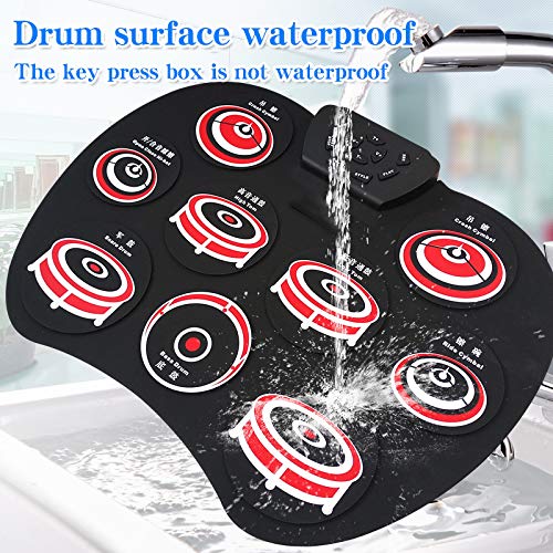 Elektronisch Drumstel USB Draagbaar spel met pedaalbatterij voor Beginner Electronic Drum Set voor Kinderen en… - Image 4