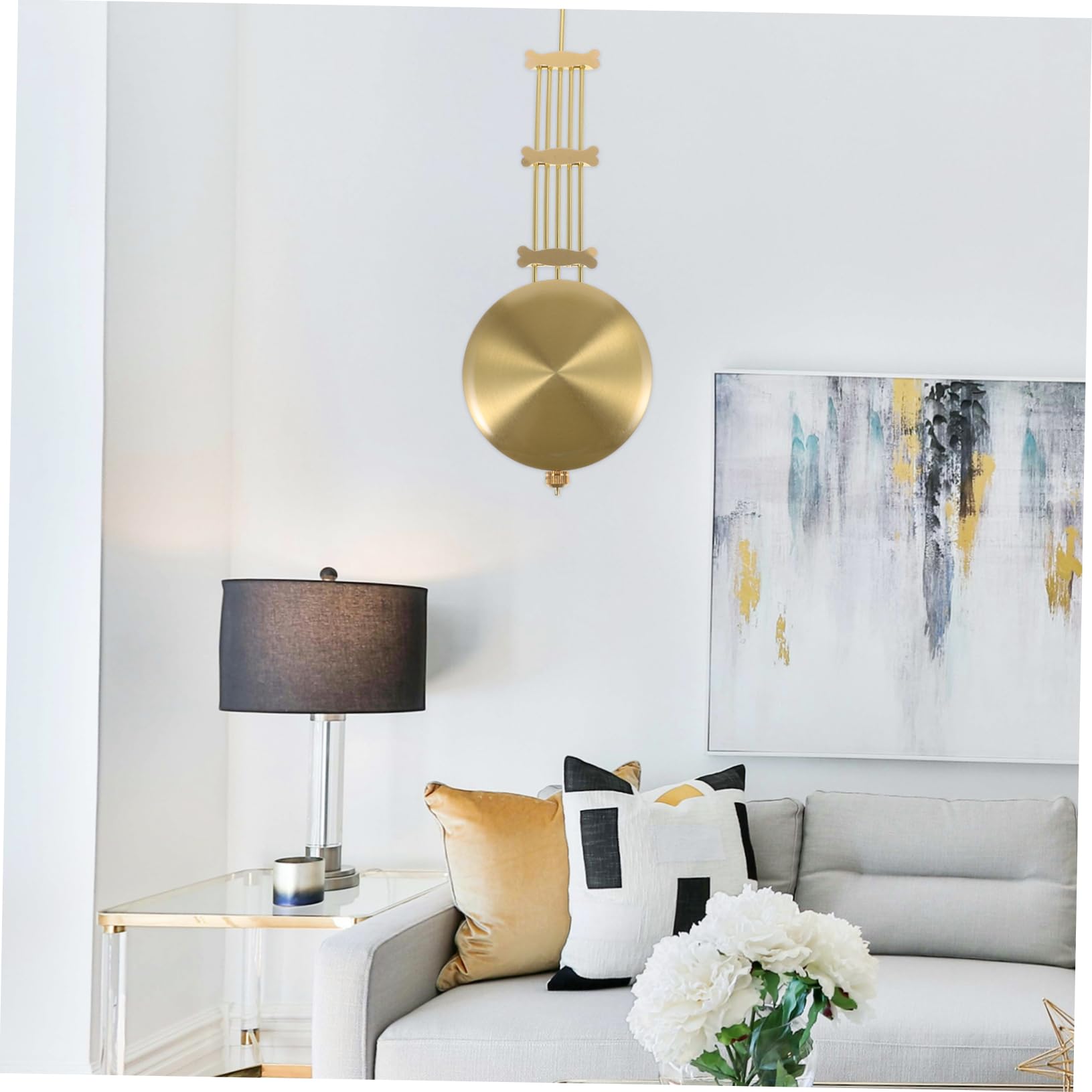SHINEOFI 3 Pièces Pendule Métallique Élégant pour Accessoire de Remplacement DIY pour Décoration Murale de Pendules Uniques