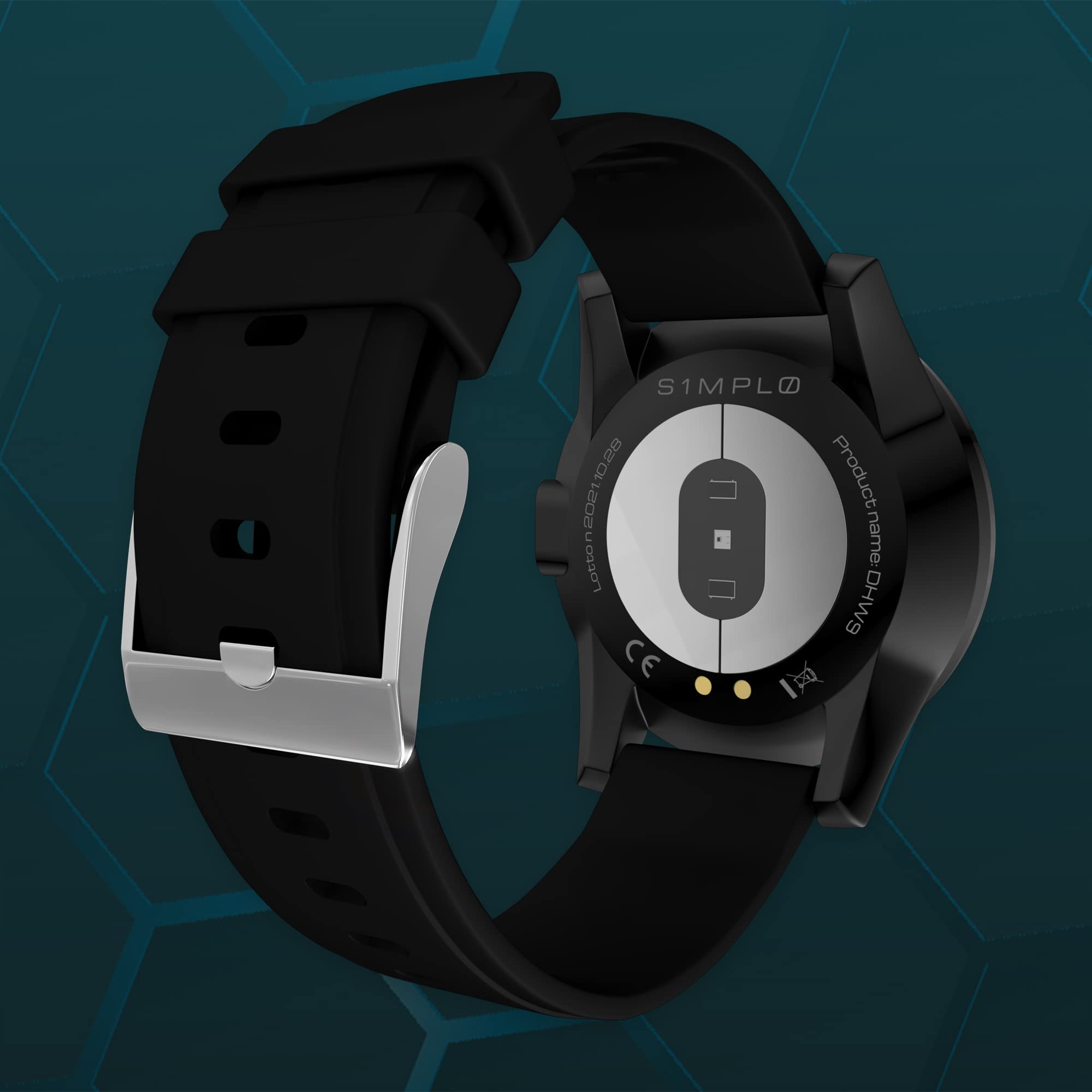 SIMPLO - Smartwatch Uomo e Donna - Monitoraggio Salute e Fitness | ECG portatile combinato con PPG - Saturimetro | SIMPLO premium senza costi per un anno - monitoraggio salute da un medico 24/7