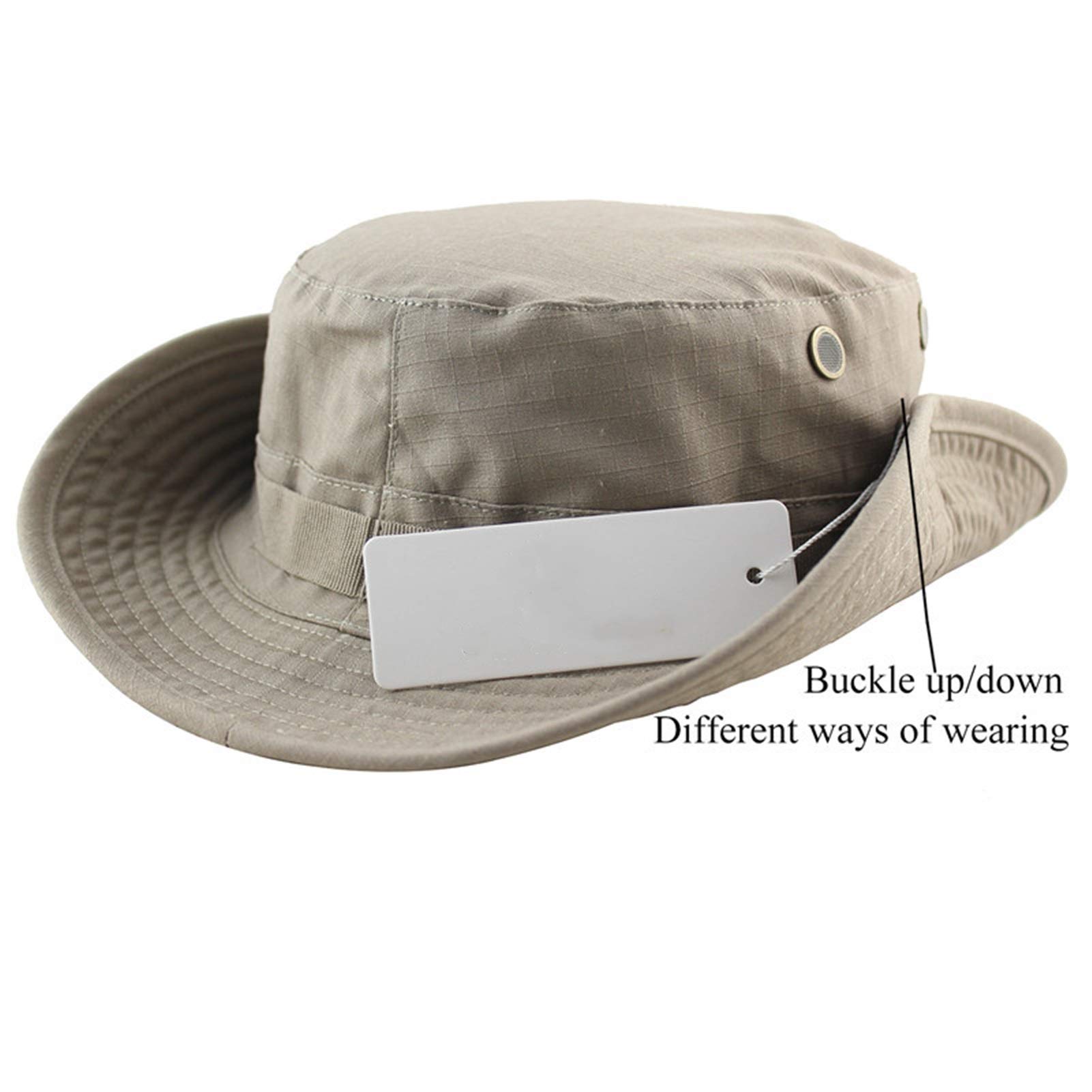 Cappello A Secchiello Unisex Pieghevole - Protezione UV Per Estate, Spiaggia E Pesca - Taglia Unica 55.9-57.9 Cm - 3