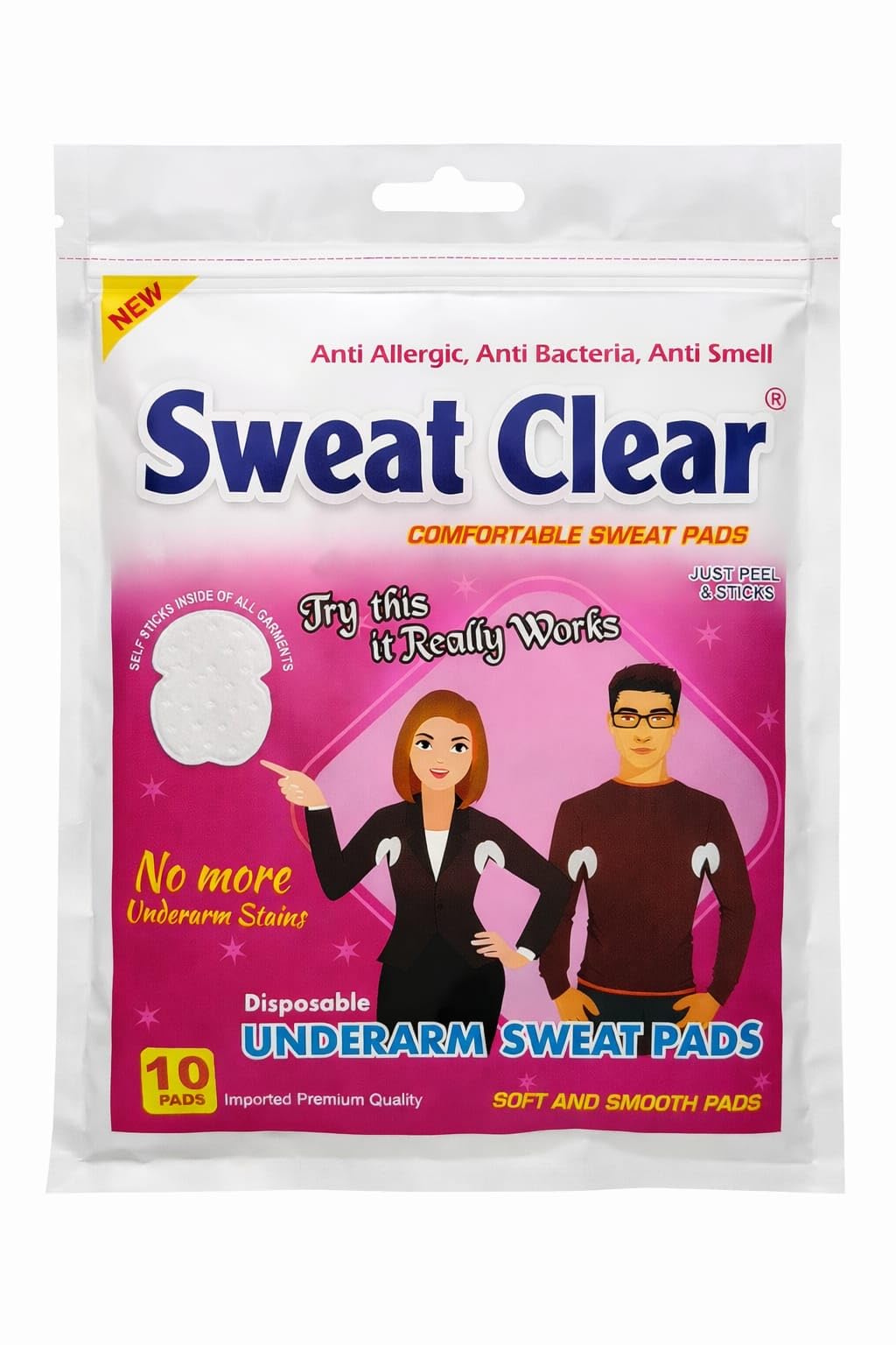 sweat Clear Comfertable Sweat Pads