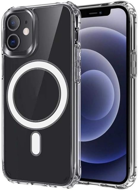 RHOADA Clear For iPhone 11 Case 6.1" Magnetic Case Compatible with MagSafe Charging, [Anti-Yellow] [Ultra Slim] [200% Drop Protection] PC + Silicone Frame Protective Cover