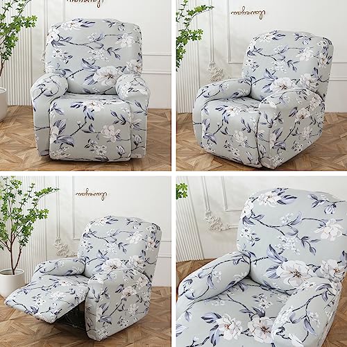 Image of Eco-Ancheng Recliner Slipcovers 4-Pieces Lazyboy Recliner Covers Recliner Couch Covers Recliner Chair Cover Non Slip Reclining Slipcovers with Storage Pockets Furniture Protector for Living Room