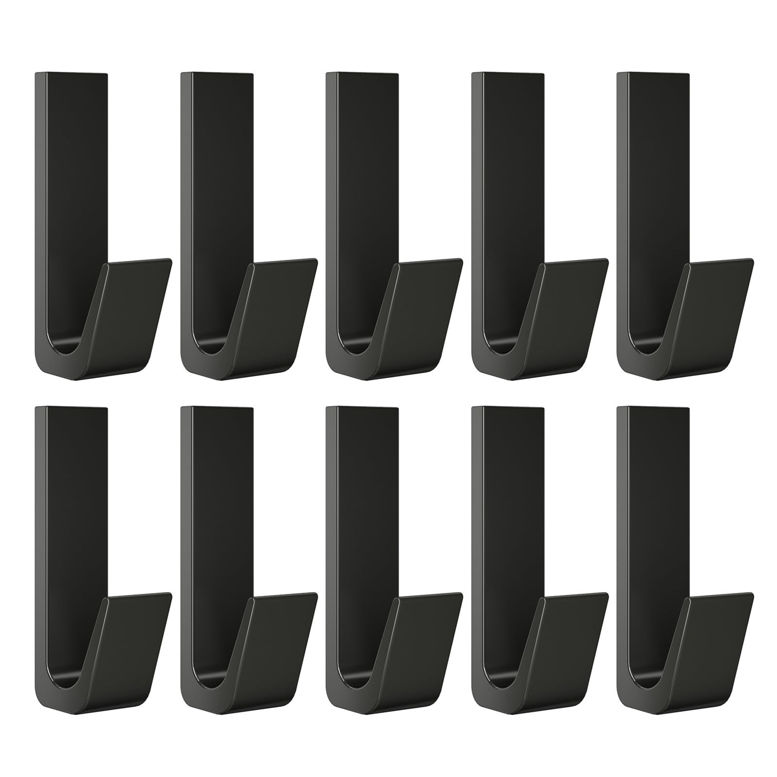 Elnwnnkc 10pcs Adhesive Coat Hook Without Drilling Tool Needed Sturdy Suitable for Bathrooms Bedrooms and More Easy Installion Hook