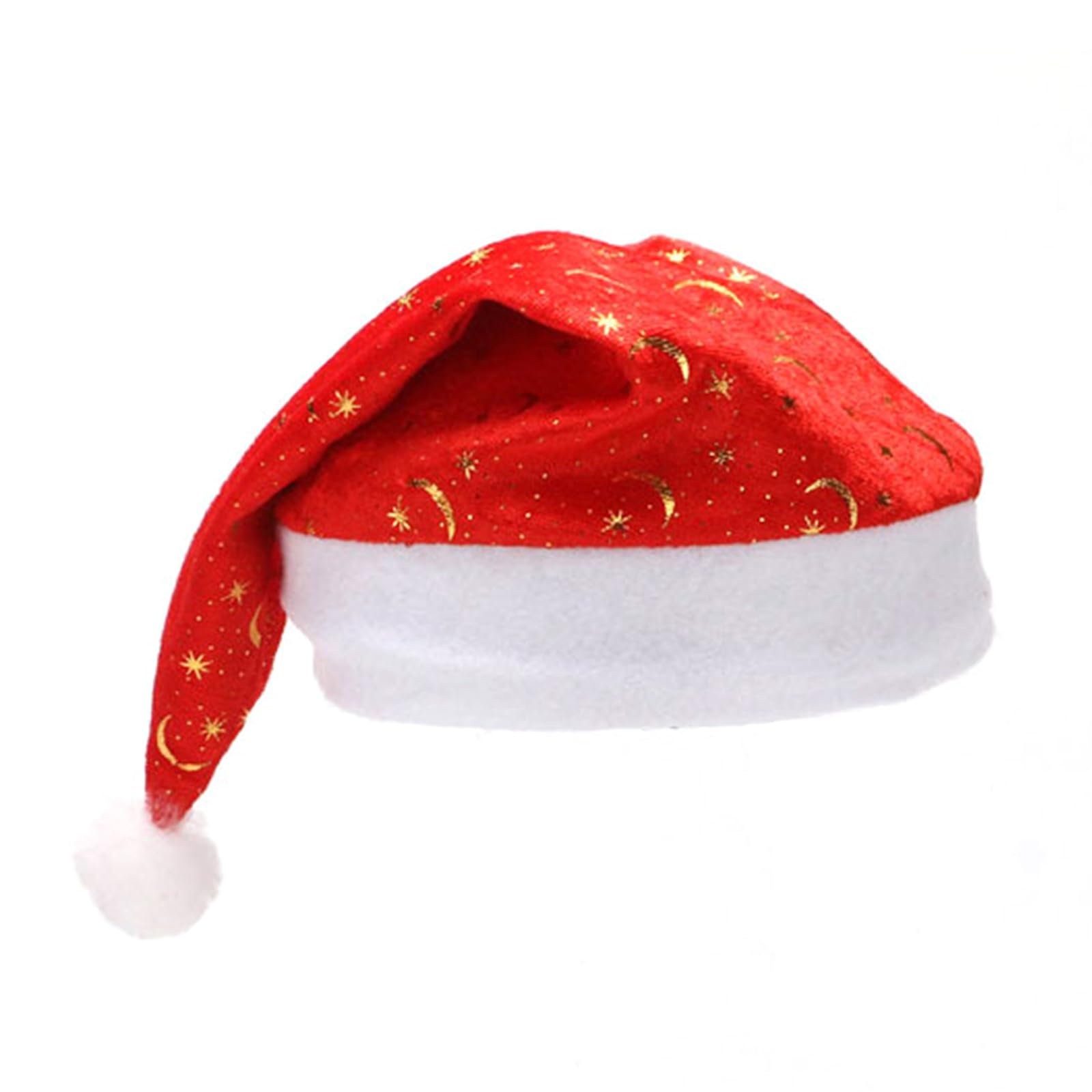 Kalttoy Christmas Hat for Adult Kids Thicken Warm Santa Christmas Hats Cap New Year Festival Party Decorations Cap Red Ornament for Women Costumes Party