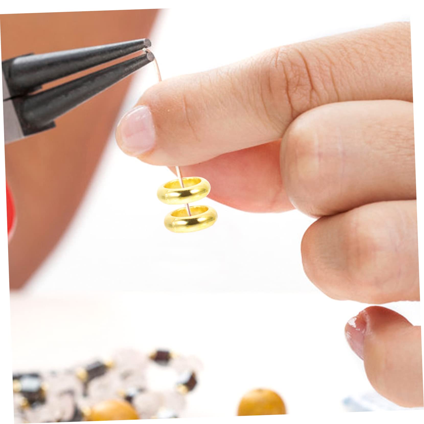 Operitacx 5 Series Abalorios De Aleación Joyería Diy Abalorios Sueltos De Gran Agujero Accesorios De Manualidades 100 Piezas*5