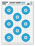 Sight Seer Paper Bullseye Shooting Targets for Pistol & Rifle 19'x25' (Blue, 5 Pack)